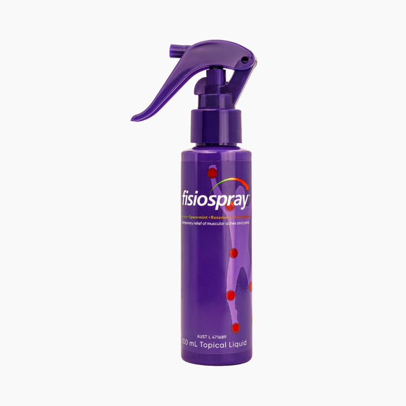 fisiospray 100mL bottle with bonus offer on the packaging.