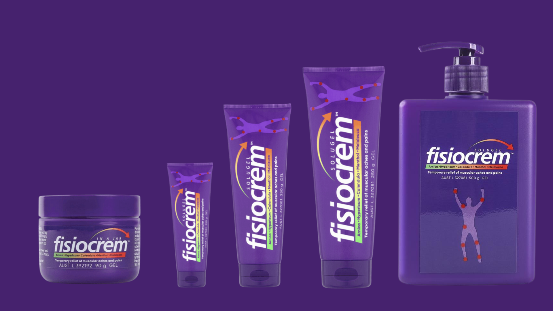 Fisiocrem product range